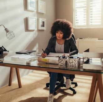 woman-working-in-home-office