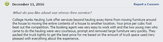 The first glowing review from a satisfied customer