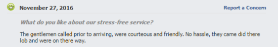 The third glowing review from a satisfied customer